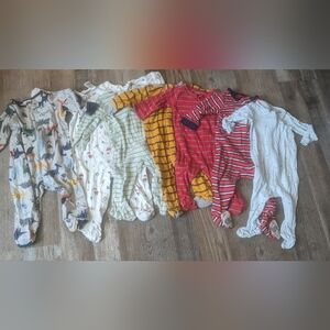 Baby Boy Footed Pajamas & Sleepers Bundle – Mixed Prints 8pcs